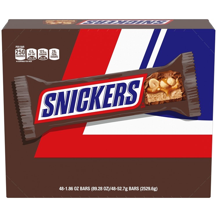 SNICKERS/TWIX/M&MS/PEANUT M&MS SINGLES DISPLAY