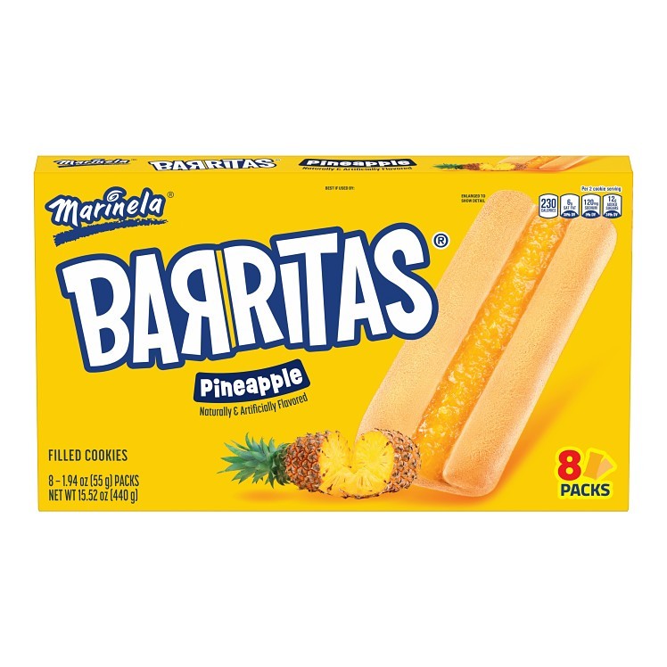 MARINELA EARTHGRAINS PINEAPPLE BARS IN BOX