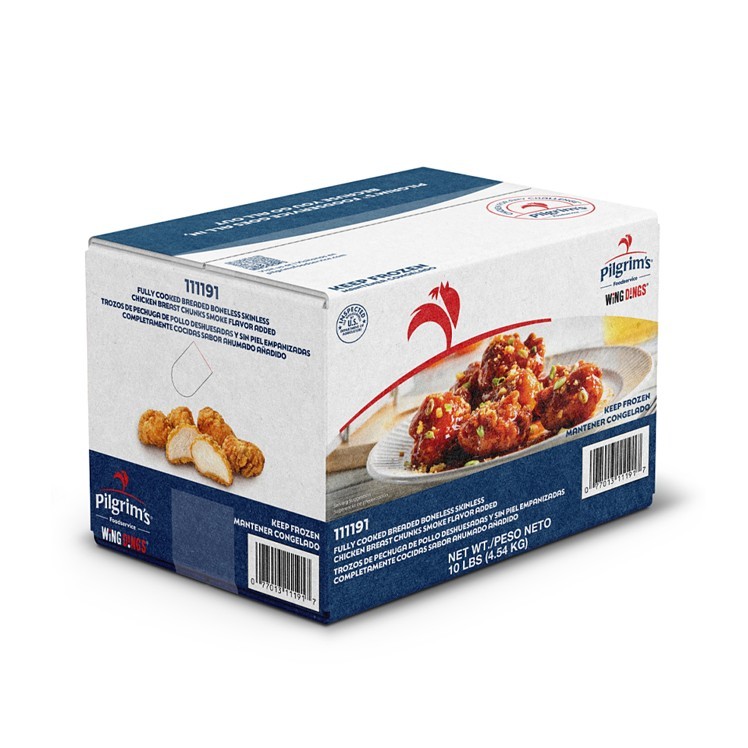 PILGRIMS WING ZINGS BONELESS BREADED CHICKEN CHUNK FC
