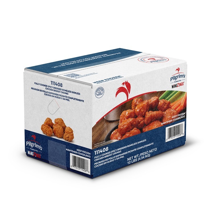 PILGRIMS WING DINGS BONELESS BREADED CHICKEN CHUNKS FC