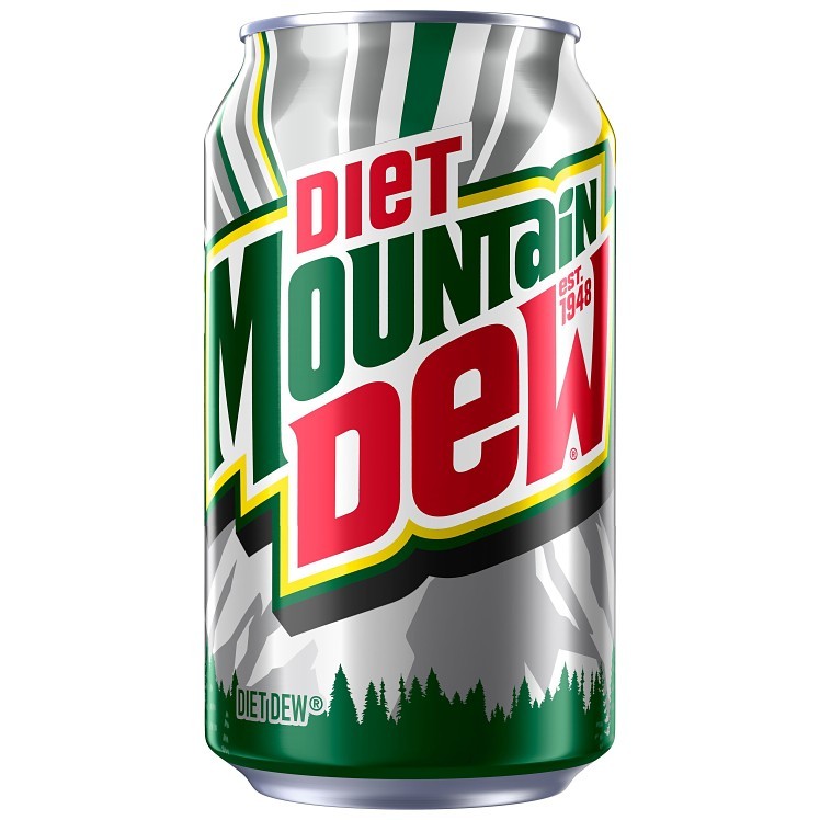 DIET MOUNTAIN DEW CANS
