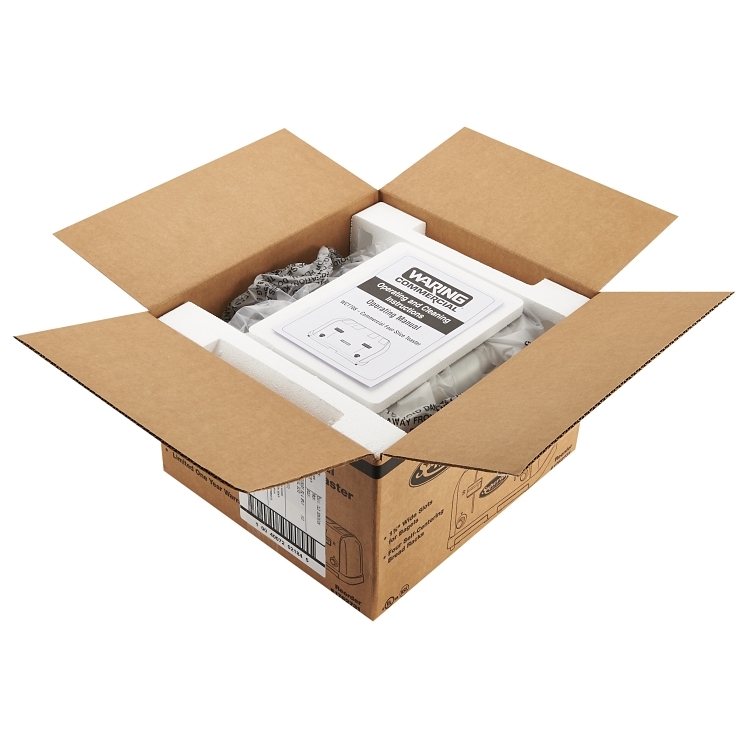 SUPERIOR PRODUCTS EXTRA WIDE 4 SLICE STAINLESS STEEL POP UP TOASTER