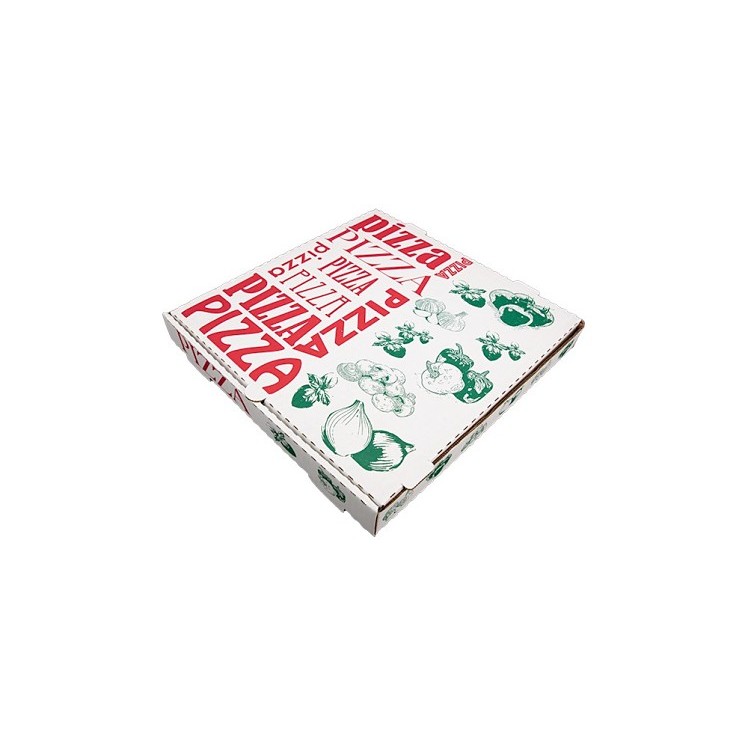 SCT 14 STOCK PRINT WHITE PIZZA BOX