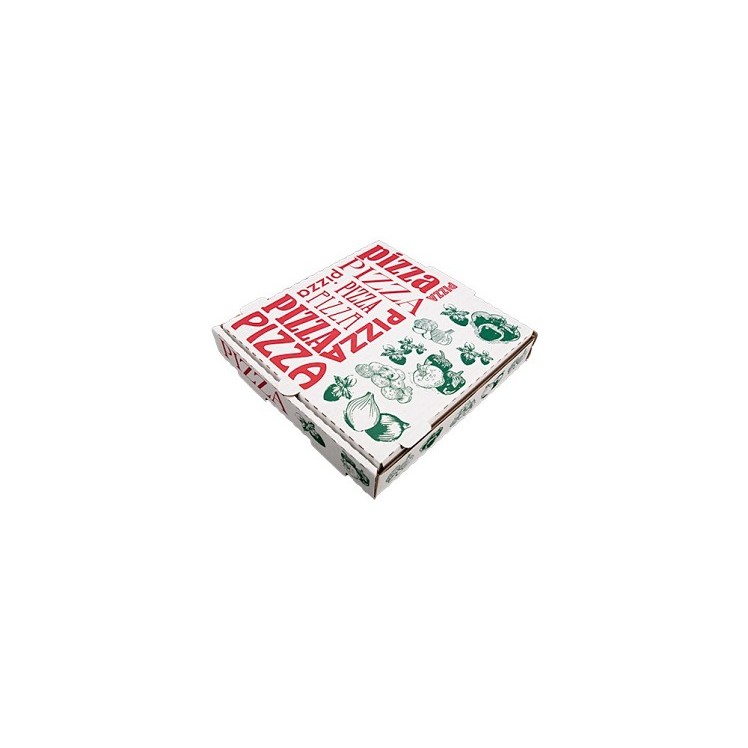 SCT 10 STOCK PRINT WHITE PIZZA BOX