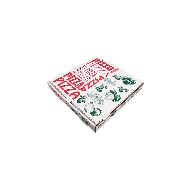 SCT 12 STOCK PRINT WHITE PIZZA BOX