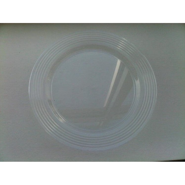 MONOGRAM PLATE, POLYSTYRENE 10.25 CLEAR 1 COMPARTMENT