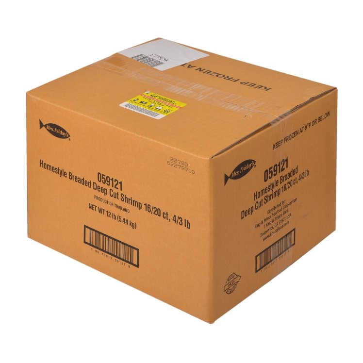 MRS. FRIDAYS BREADED DEEP CUT SHRIMP 16-20