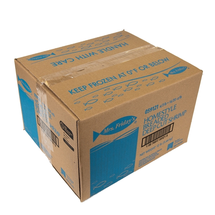 MRS. FRIDAYS BREADED DEEP CUT SHRIMP 16-20
