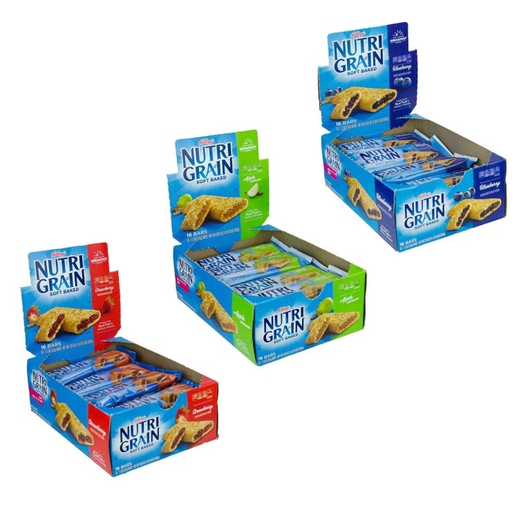 KELLOGG'S CEREAL BARS ASSORTED INDIVIDUALY WRAPPED