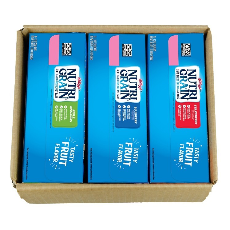 KELLOGG'S CEREAL BARS ASSORTED INDIVIDUALY WRAPPED