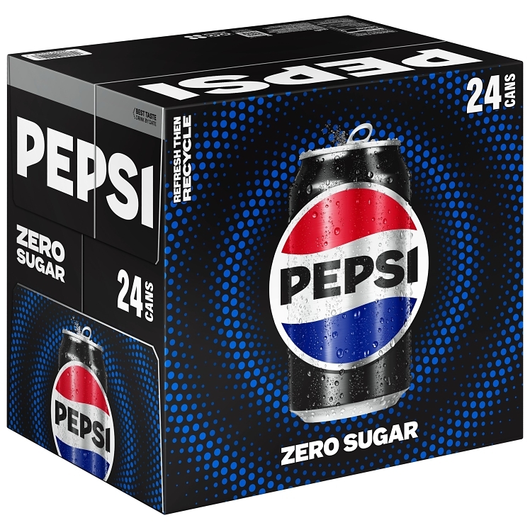 PEPSI ZERO SUGAR 24/12 OZ CANS