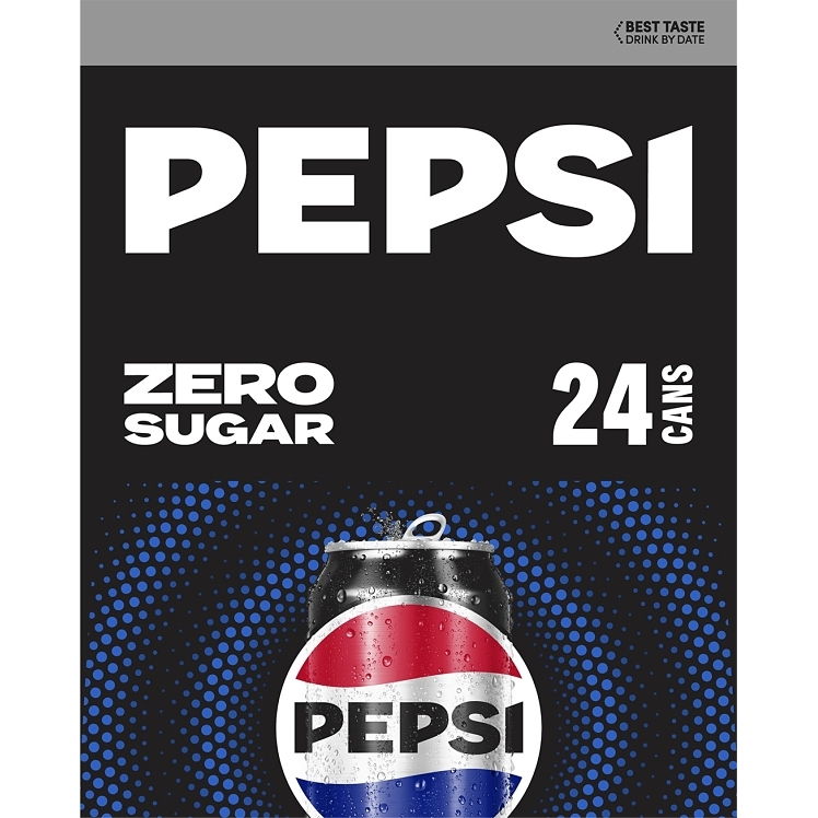PEPSI ZERO SUGAR 24/12 OZ CANS