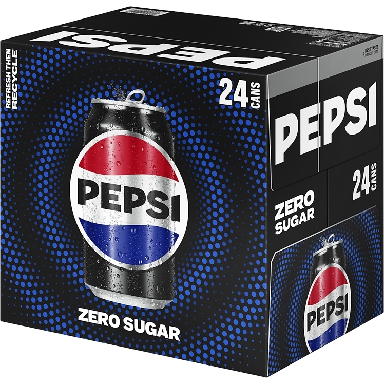 PEPSI ZERO SUGAR 24/12 OZ CANS