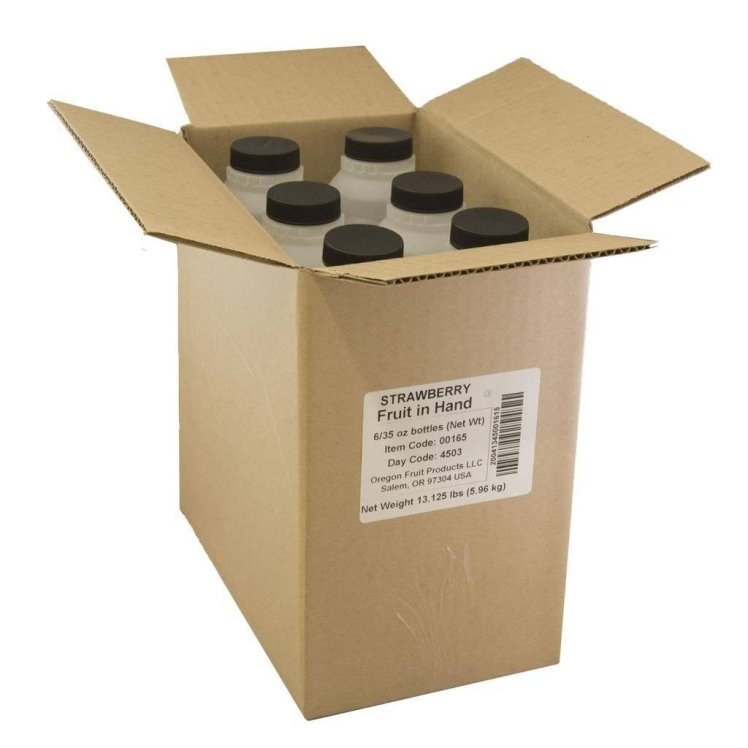 OREGON FRUIT CO. STRAWBERRY DICED POURABLE FRUIT FROZEN