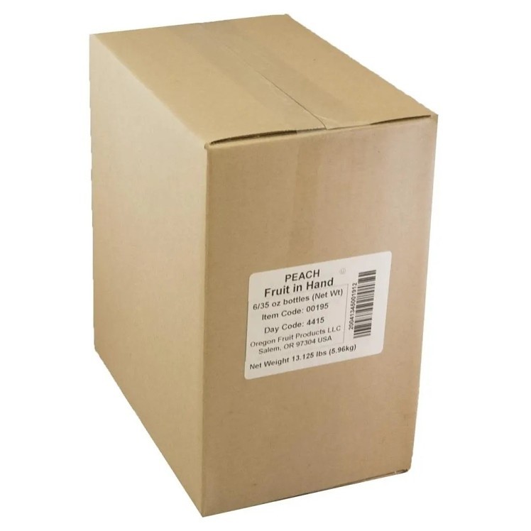 OREGON FRUIT CO. PEACH DICED POURABLE FRUIT FROZEN