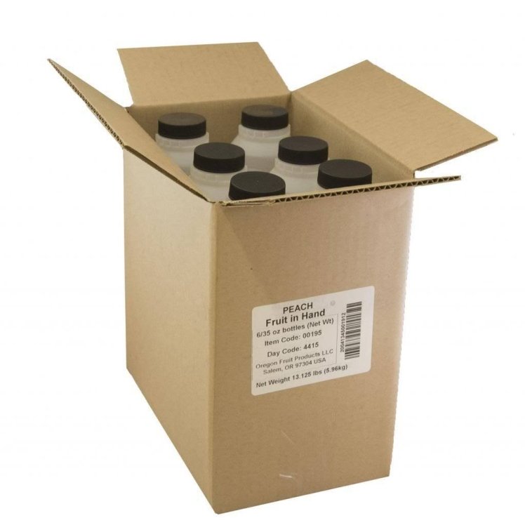 OREGON FRUIT CO. PEACH DICED POURABLE FRUIT FROZEN