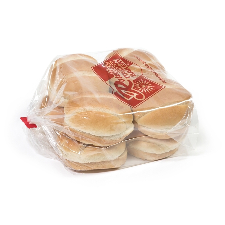 ROTELLA'S FROZEN 4 INCH WHITE HAMBURGER BUN