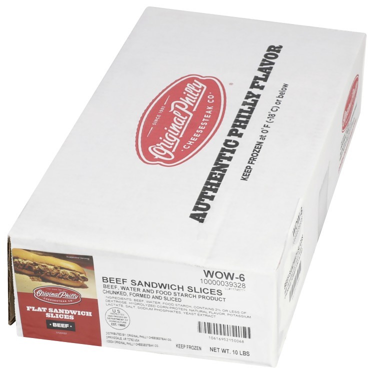 PHILADELPHIA CHEESESTEAK 6 OZ. PHILLY MEAT
