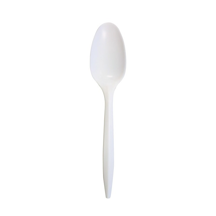 CRYSTAL WARE TEA SPOON WHITE POLYPROPYLENE BULK