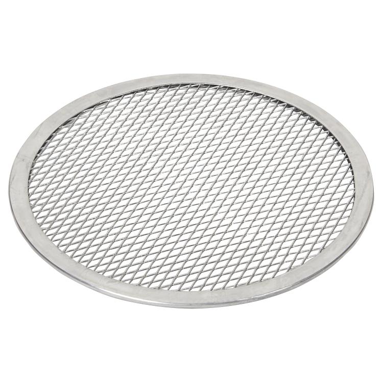 WINCO SCREEN, PIZZA 8 INCH ALUMINUM SEAMLESS ROUND