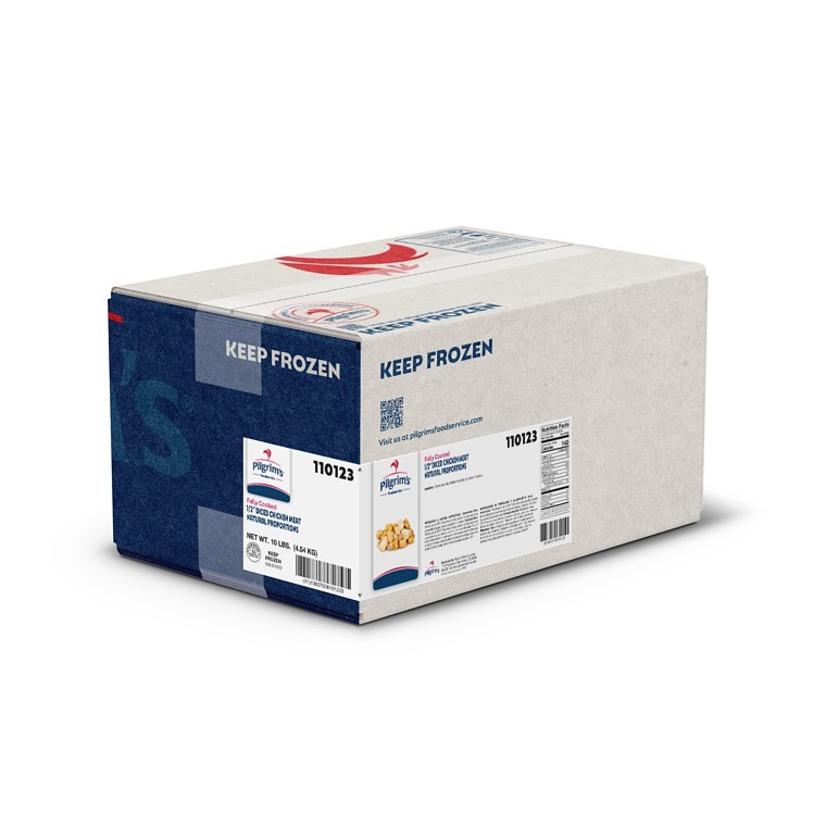 PILGRIM'S DICED WHITE AND DARK CHICKEN PIECES