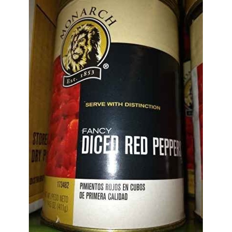 MONARCH DICED SWEET RED PEPPER SHELF STABLE
