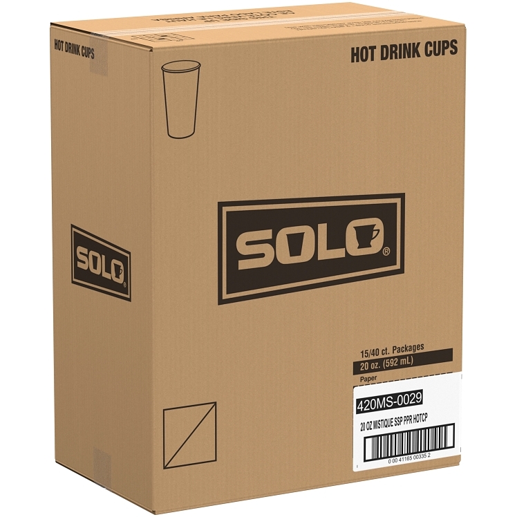 SOLO CUP DART HOT CUP PAPER MISTIQ 20 OZ 420MS USE 316 LIDS