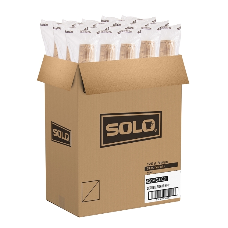 SOLO CUP DART HOT CUP PAPER MISTIQ 20 OZ 420MS USE 316 LIDS