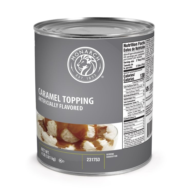 MONARCH READY-TO-USE CARAMEL TOPPING