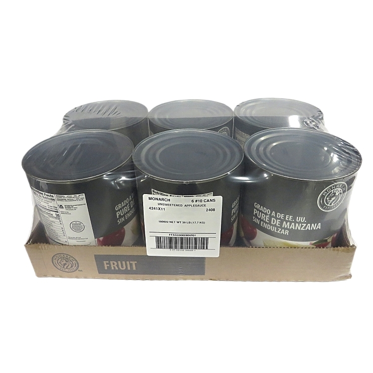 MONARCH UNSWEETENED FANCY CANNED APPLESAUCE