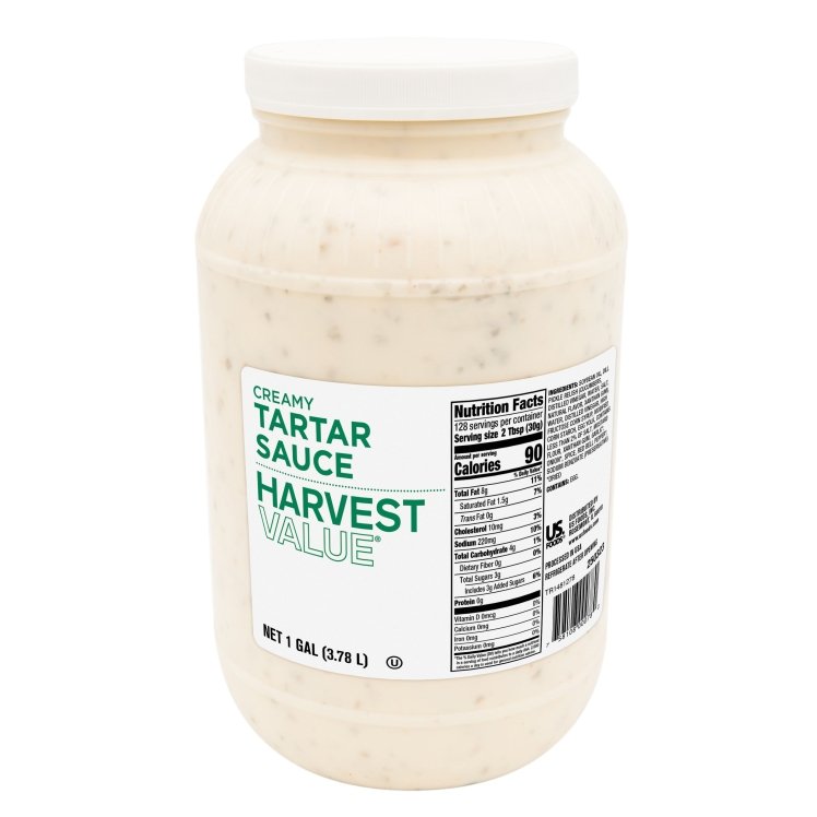 HARVEST VALUE CREAMY TARTAR SAUCE PLASTIC JAR