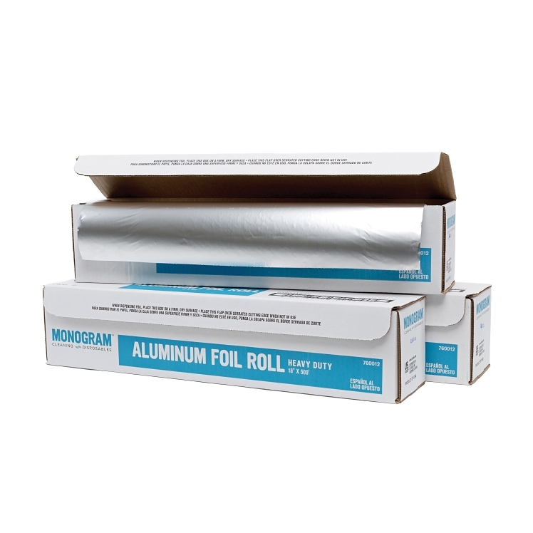 MONOGRAM HEAVY DUTY ALUMINUM FOIL 18 INCH X 500 FEET