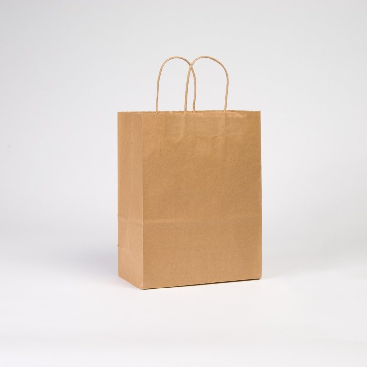 DURO BAG BISTRO SHOPPING BAG KRAFT WITH ROPE HANDLE 10X6X12