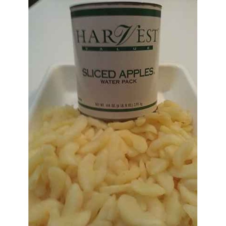 HARVEST VALUE APPLE, SLICED IN WATER CANNED SOLID