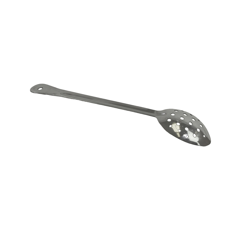 VALU PLUS STAINLESS STEEL SERVING SPOON PERFORATED 15 INCH WITH