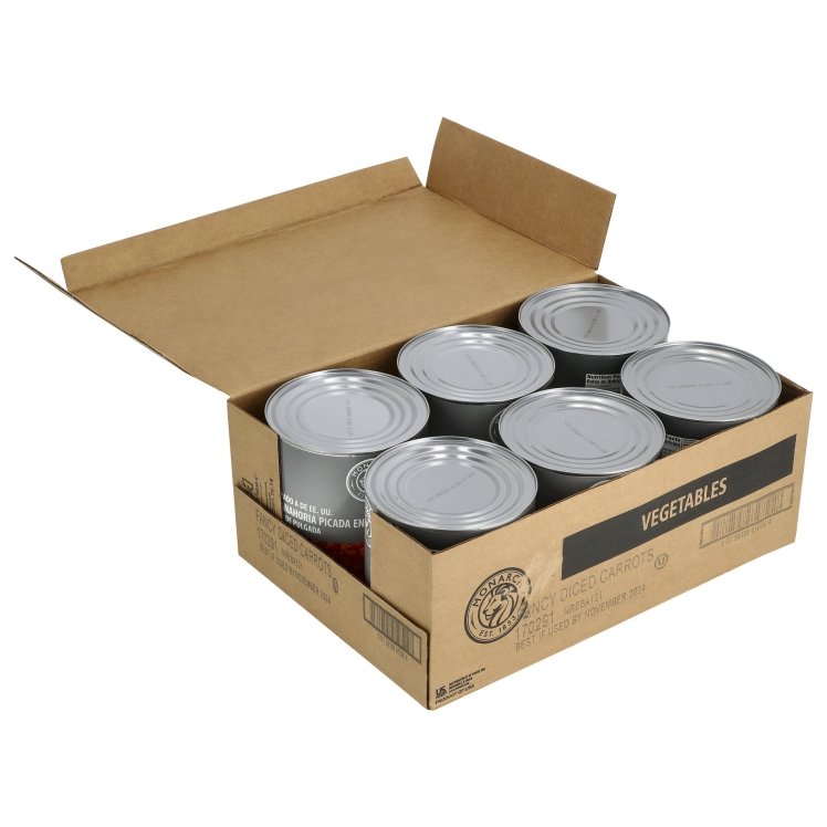 MONARCH CARROT DICED 3/8 INCH FANCY CANNED