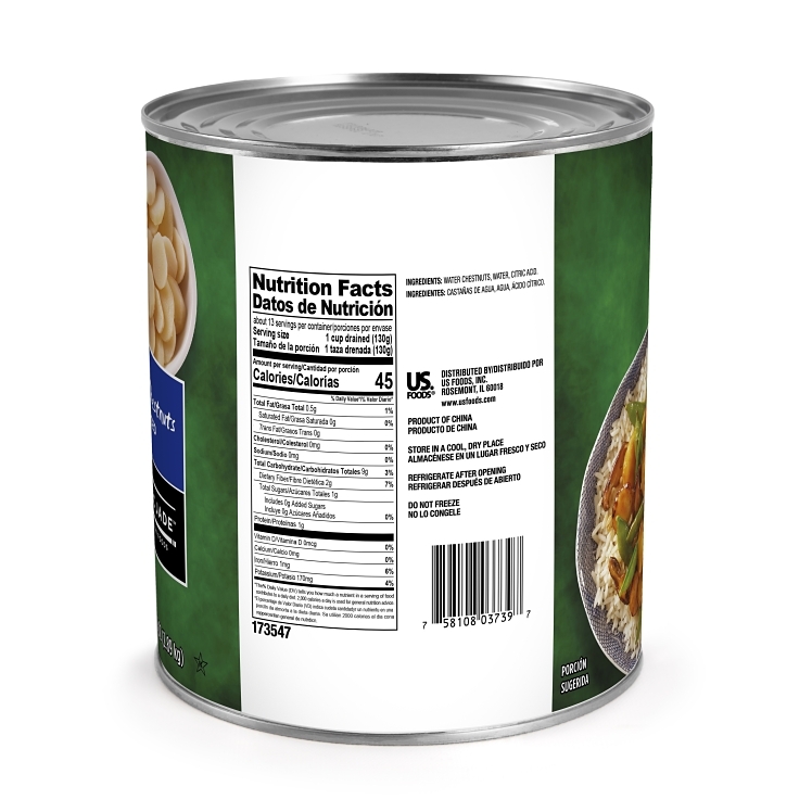 PACIFIC JADE WATER CHESTNUT SLICED IMPORTED CHINA