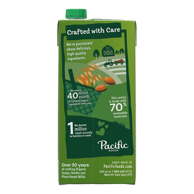 PACIFIC NATURAL FOODS ALMOND MILK ORIGINAL
