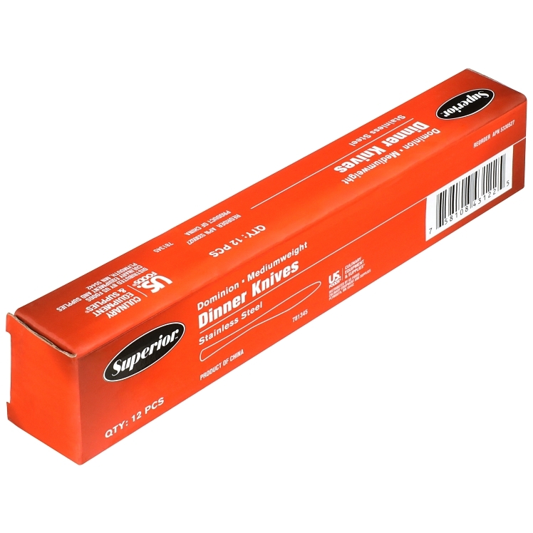 KNIFE, DNNR DOMN 18/0 S/S WAVY