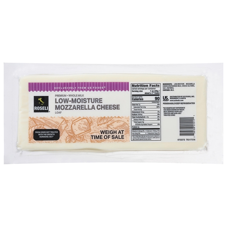 ROSELI MOZZARELLA CHEESE WHOLE MILK LOAF