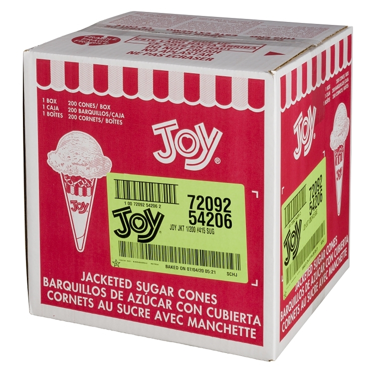 JOY CONE SUGAR CONES JACKETED