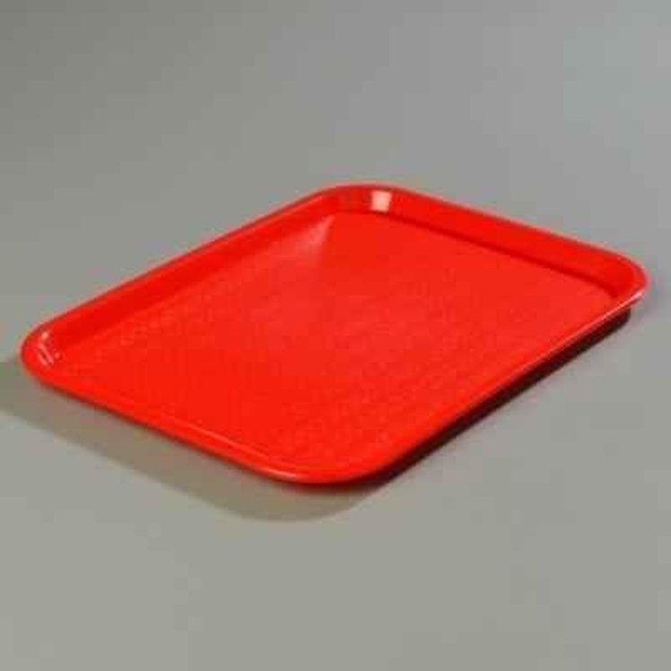 TRAY, CAFE 10X14 POLYPROPYLENE CRIMSON