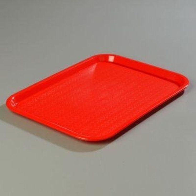 TRAY, CAFE 10X14 POLYPROPYLENE CRIMSON