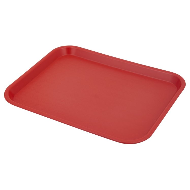 TRAY, CAFE 10X14 POLYPROPYLENE CRIMSON