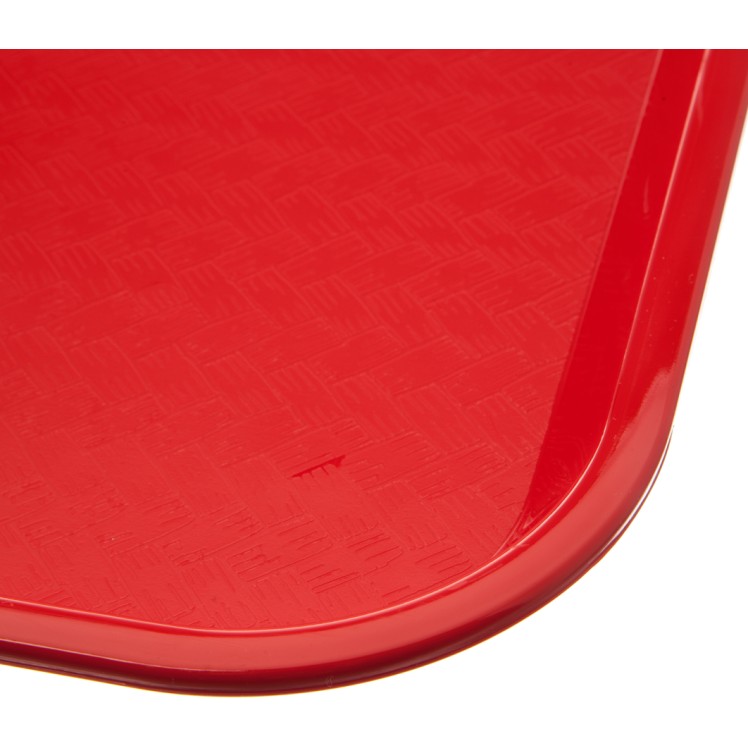 TRAY, CAFE 14X18 POLYPROPYLENE RED NON-SKID