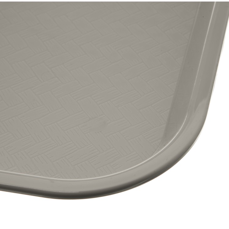 TRAY, CAFE 14X18 POLYPROPYLENE GRAY NON-SKID