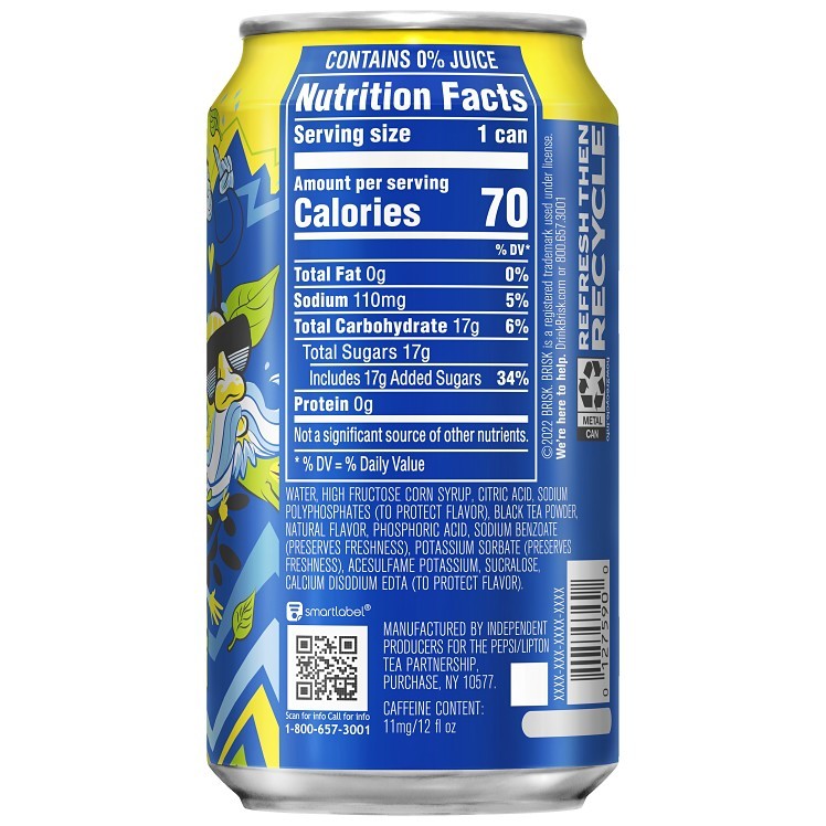 LIPTON DRINKS BRISK TEA