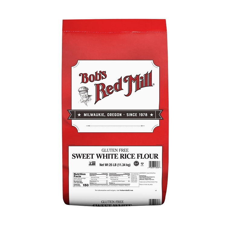 Gluten Free Sweet White Rice Flour 25lb Bag