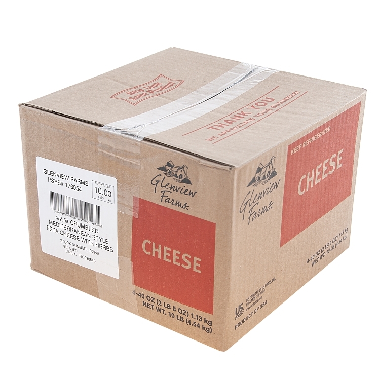 GLENVIEW FARMS CHEESE FETA CRUMBLES MEDITERRANEAN