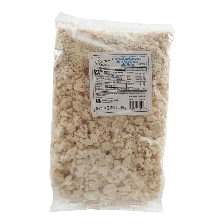 GLENVIEW FARMS CHEESE FETA CRUMBLES MEDITERRANEAN
